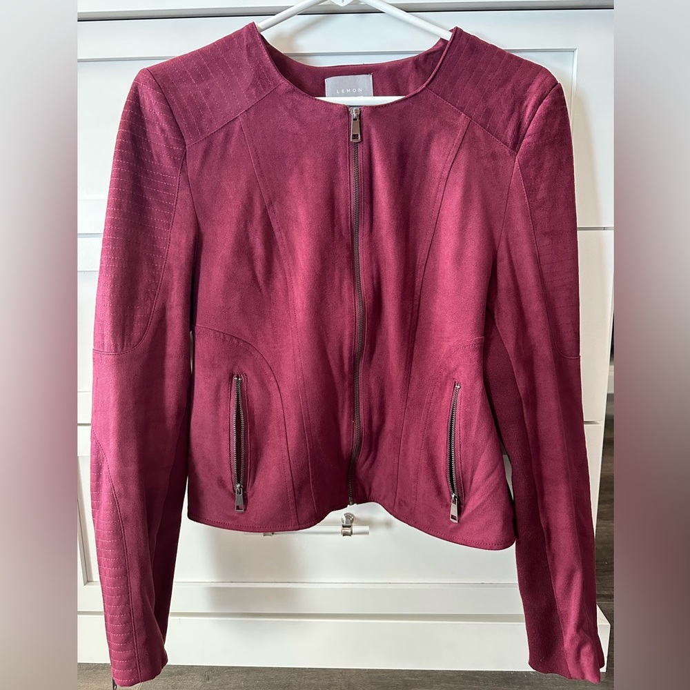 Like new Lemon Tart faux suede jacket